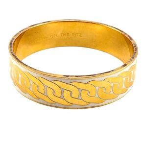 Kate Spade Vintage Enamel Putting On The Ritz Gold-Tone Bangle Bracelet